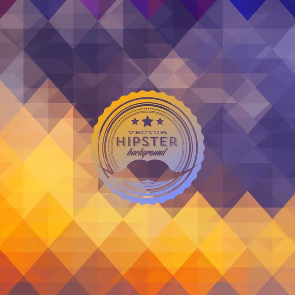 Hipster fond fait de triangles — Image vectorielle