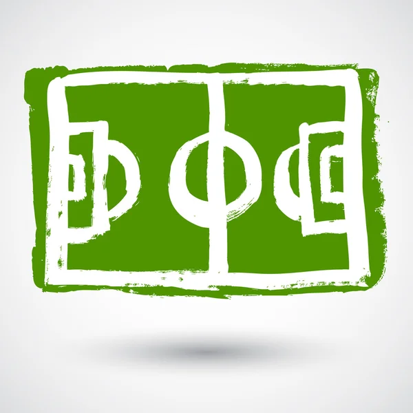 Futbol alanının Üstten Görünüm