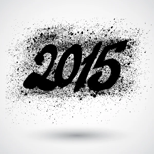 Grunge új év 2015-re jel — Stock Vector