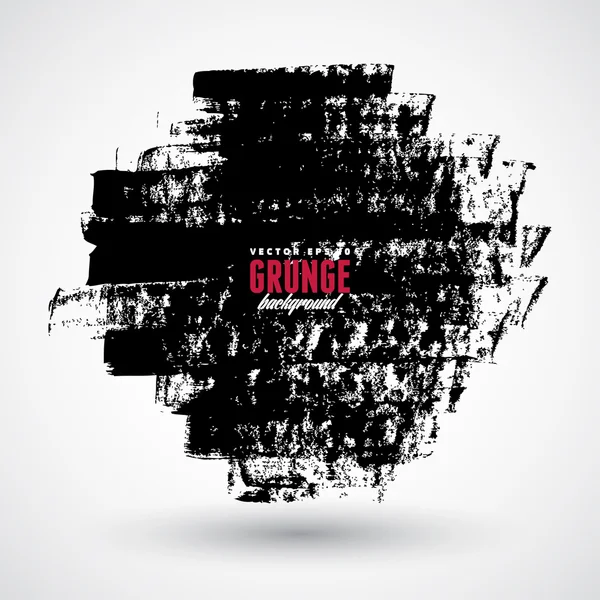 Grunge negro blot — Vector de stock