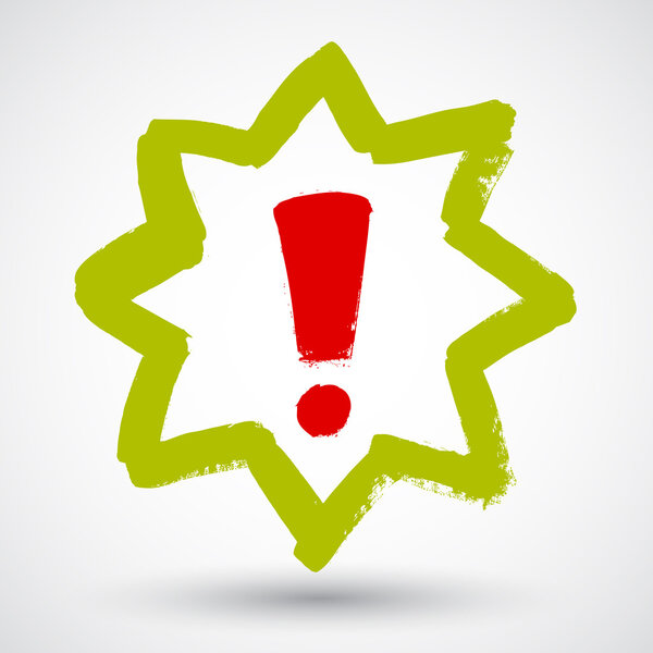 восклицательный знак, предупреждающий символ
