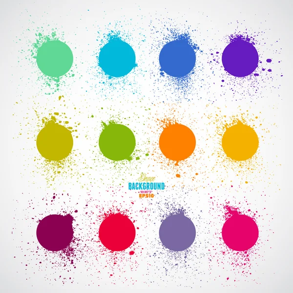 Grunge yuvarlak afiş