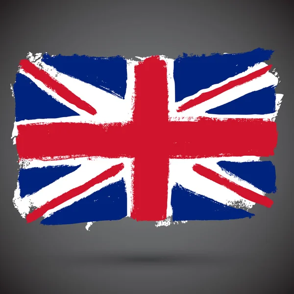 Гранж-флаг Великобритании — стоковый вектор