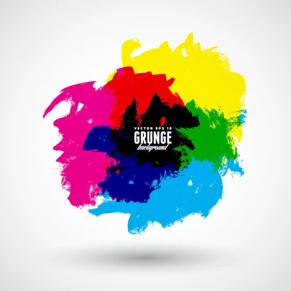 CMYK formas grunge — Vector de stock