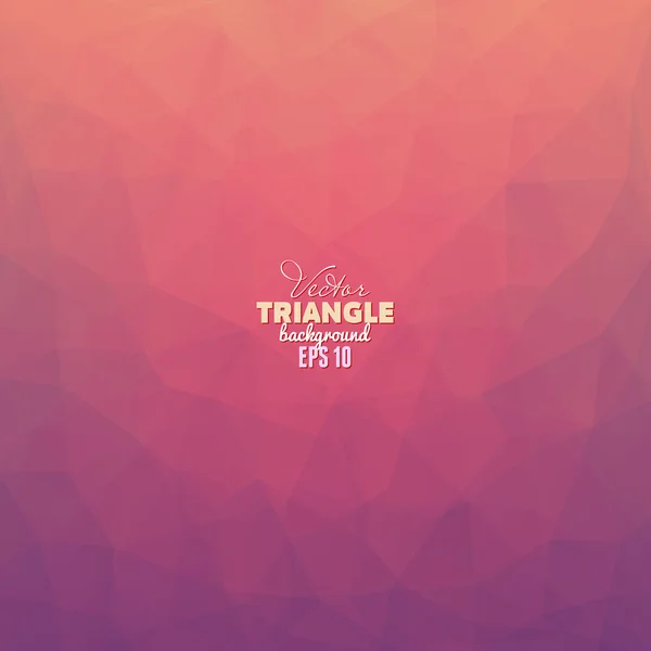 Hipster background made of triangles — Stock Vector