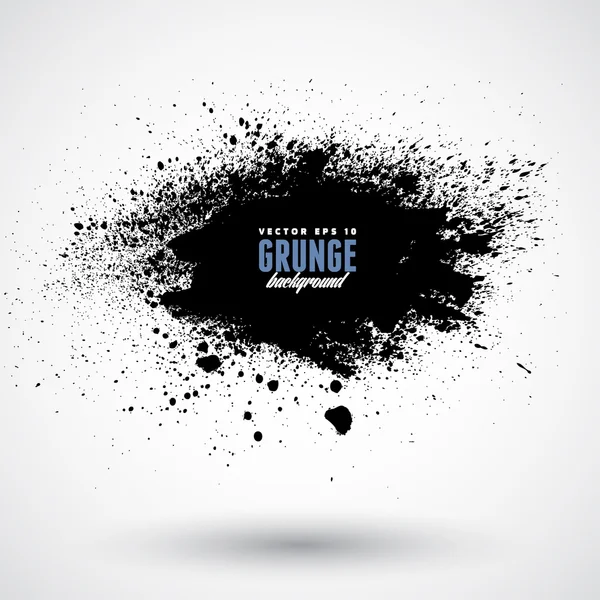 Grunge black splash — Wektor stockowy