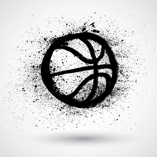 Гранж Баскетбол — стоковый вектор