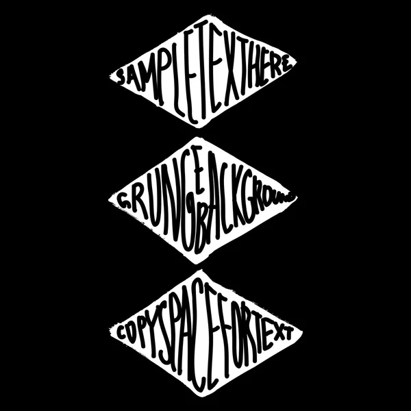 Grunge rhombus banners — Stock vektor