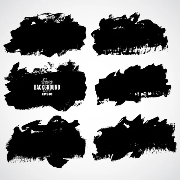 Abstract black blots — 图库矢量图片