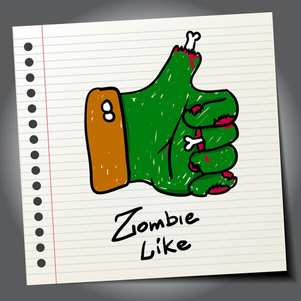 Zombie thumb up