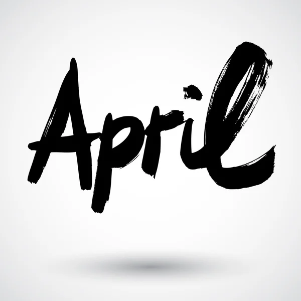 Znak miesiąca kwietnia grunge — Wektor stockowy
