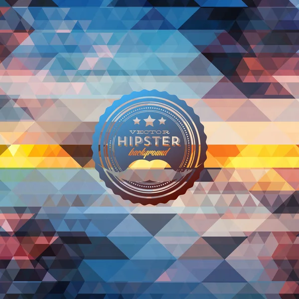 Hipster bakgrund med mustasch — Stock vektor