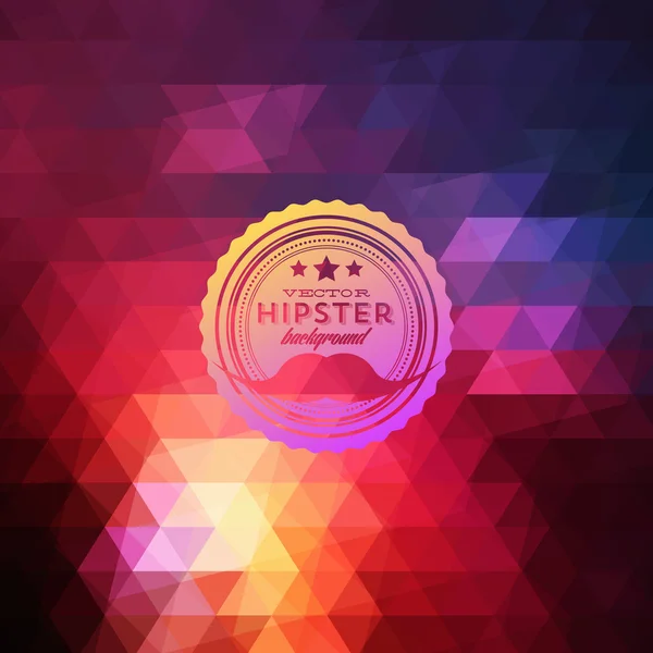 Fondo Hipster hecho de triángulos — Vector de stock