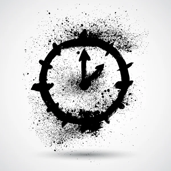 Relojes grunge — Vector de stock