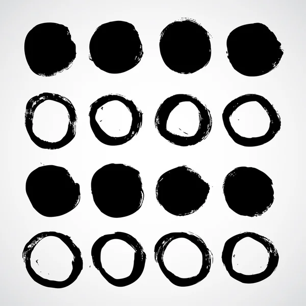 Grunge bannières rondes — Image vectorielle