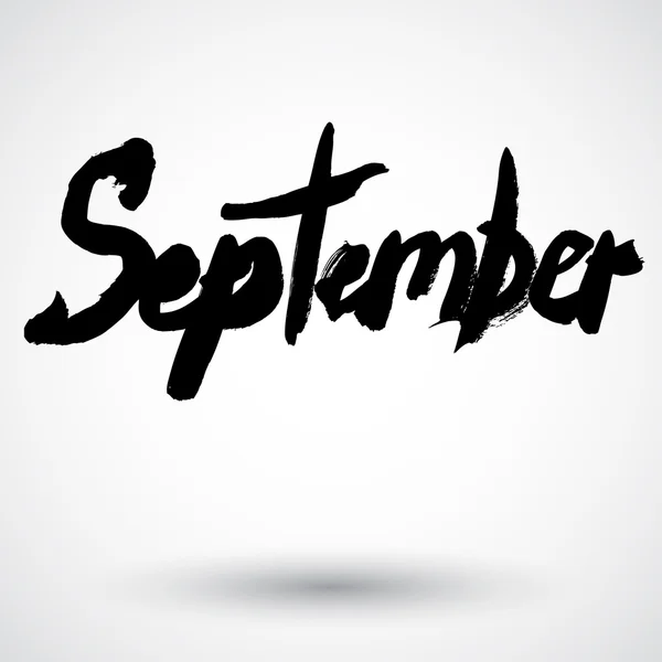 Grunge mes signo septiembre — Archivo Imágenes Vectoriales