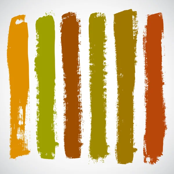 Renk fırça darbeleri — Stok Vektör