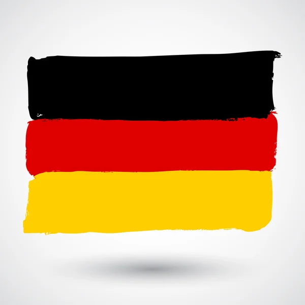 Bandera Alemania en grunge — Vector de stock