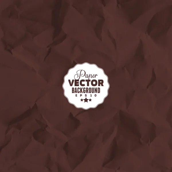 Textura de papel arrugado — Vector de stock
