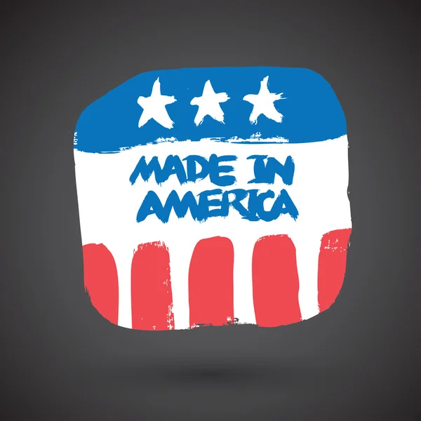 Made in USA segno retrò — Vettoriale Stock