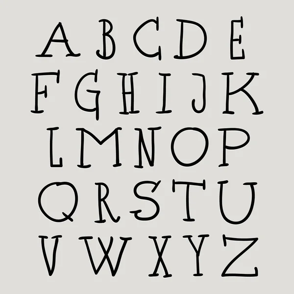Jeu de caniches - alphabet — Image vectorielle