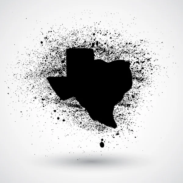 Grunge Texas state symbol — Stockvector