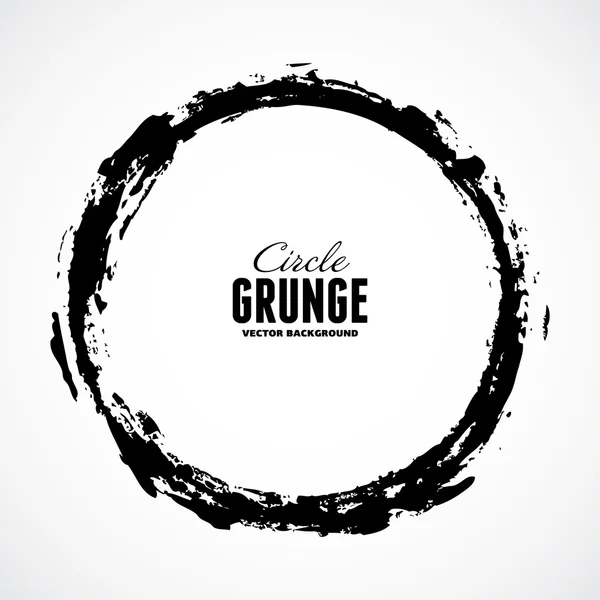 Mürekkep grunge daire çerçeve — Stok Vektör