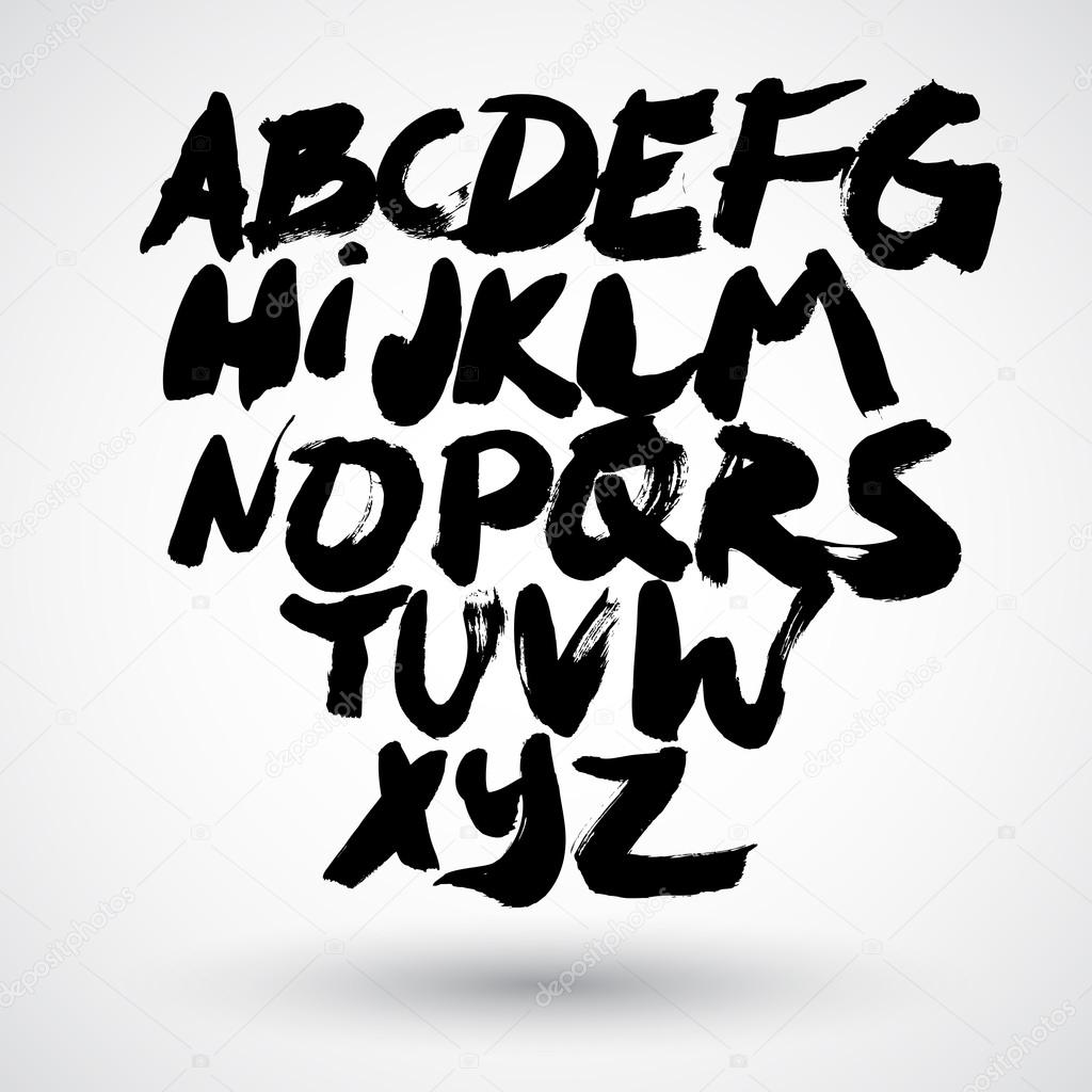 Hand Drawn Alphabet Font