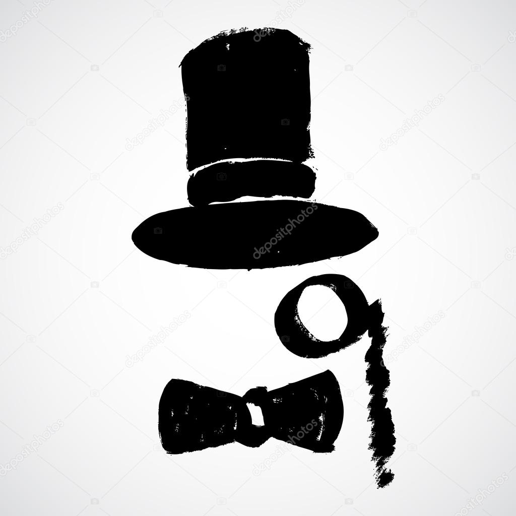 Gentleman wearing bowler hat with a monocle