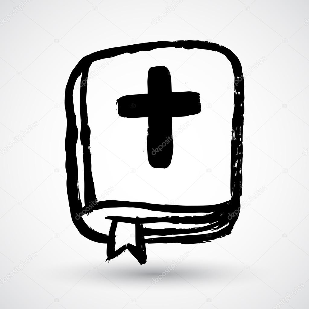 Bible. Grunge style icon