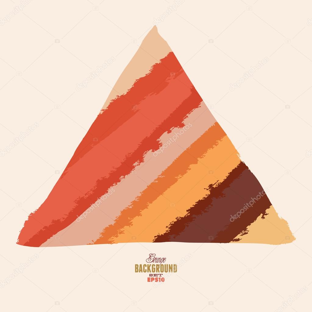 abstract grunge triangle