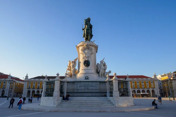 포르투갈 리스본 포르투갈 리스본 포르투갈어 Praca Comercio 쿠바의 Machado Castro — 스톡 사진