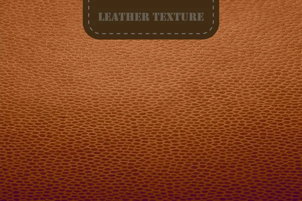 Vector Brown Leather Texture Realistic Animal Skin Background Luxury Soft — Stock Vector