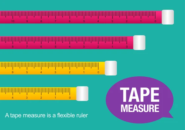 Bant ölçüsü, vektör illüstrasyonu — Stok Vektör