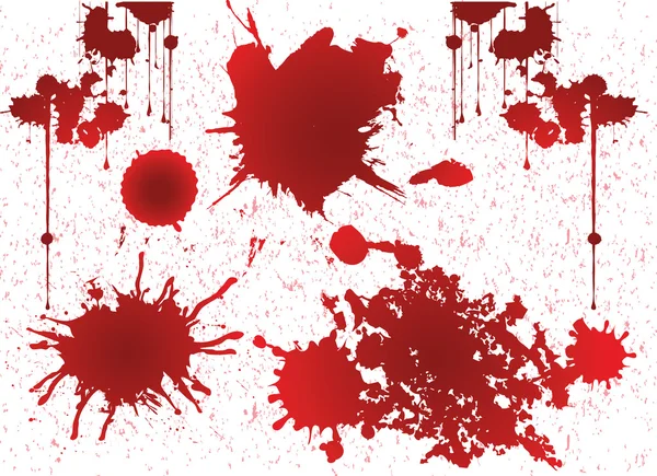 垃圾摇滚血液，grunge 矢量 — 图库矢量图片