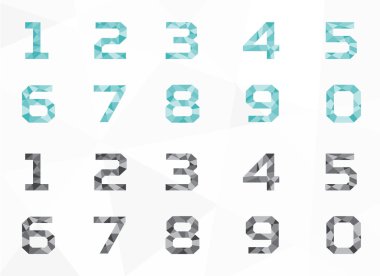 Çokgen geometrik numarası, soyut numarası, geometri numarası
