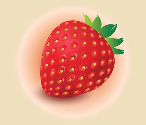 草莓矢量水果矢量 — 图库矢量图片