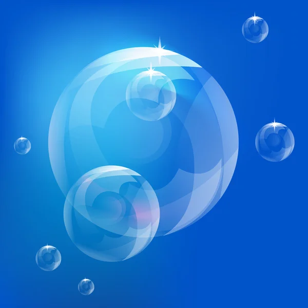 Realistic vector bubbles, bubbles vector — Stock Vector