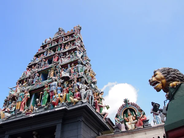 Sri Mariamman Tapınağı, Chinatown mahallede bulunan Singapur'daki en eski Hindu tapınağı olduğunu — Stok fotoğraf
