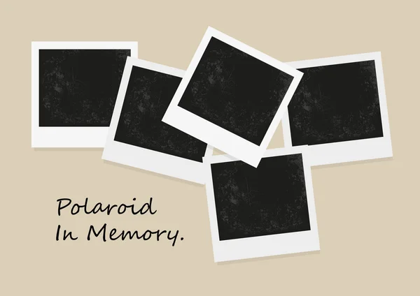 Sürgős fénykép a háttér színét. Polaroid fénykép, régi Polaroid — Stock Vector