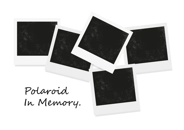 Polaroid çerçeve fotoğraf üzerinde beyaz izole. Polaroid fotoğraf izole