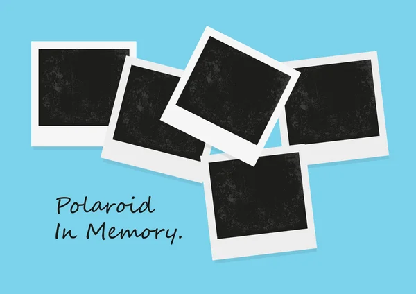 Instantní fotografie na barvu pozadí. Polaroid Foto, starý Polaroid — Stockový vektor