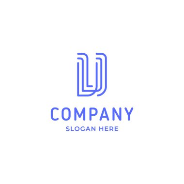 Simple and Minimalist Line Art Letter U Logo