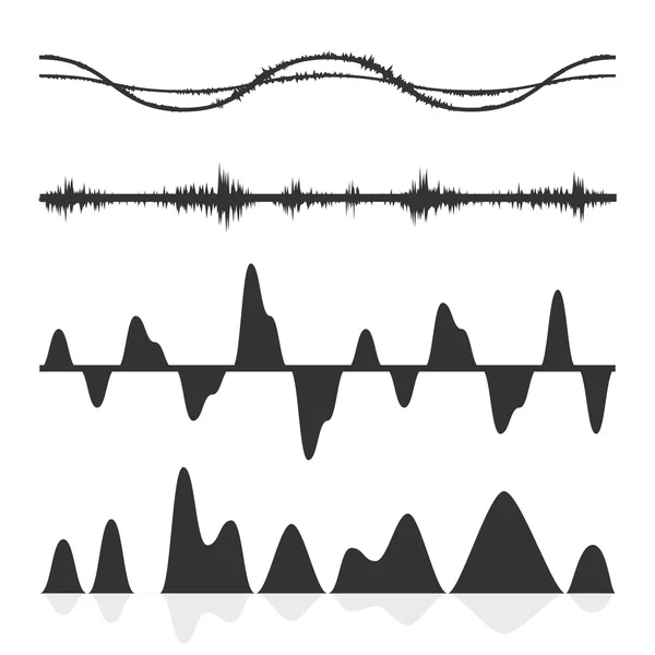 Conjunto de escalas de audio vectoriales . — Vector de stock