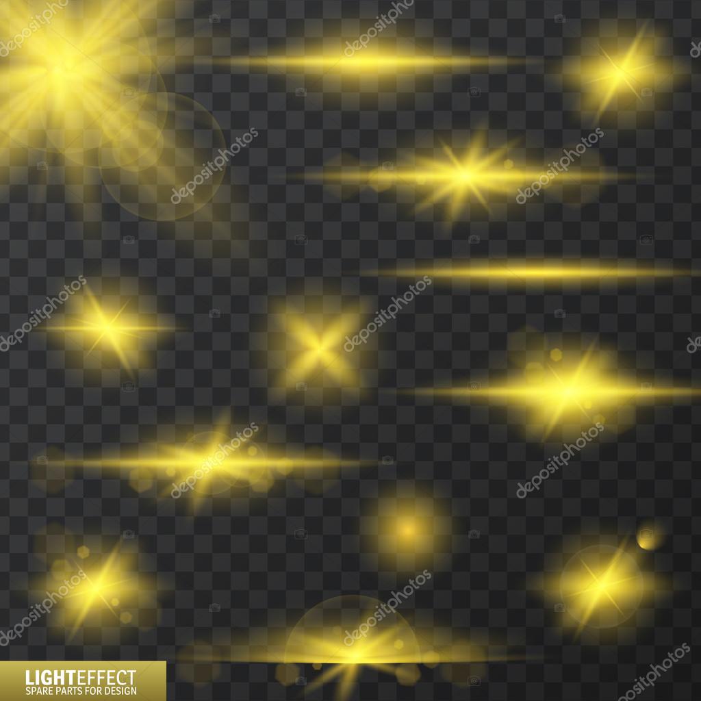 Light effect, flare, lighting. Stock Vector Image by ©Makalo86 104952676