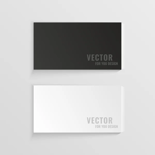 Diseño de tarjetas de visita vectoriales . — Vector de stock