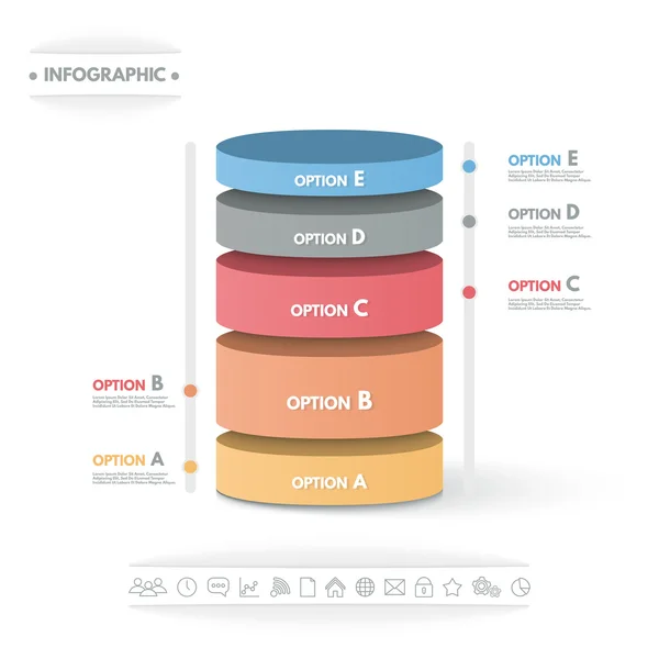 Infographics vektorillustration. — Stock vektor