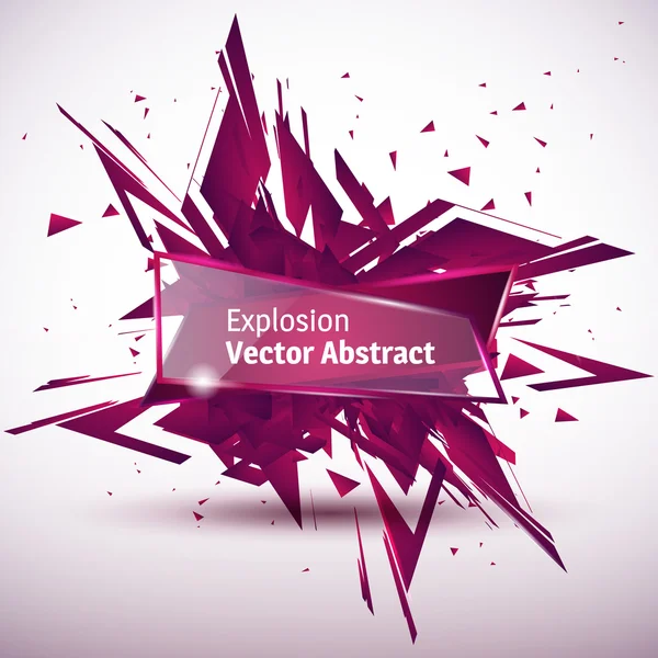 Ilustración vectorial de explosión abstracta . — Vector de stock