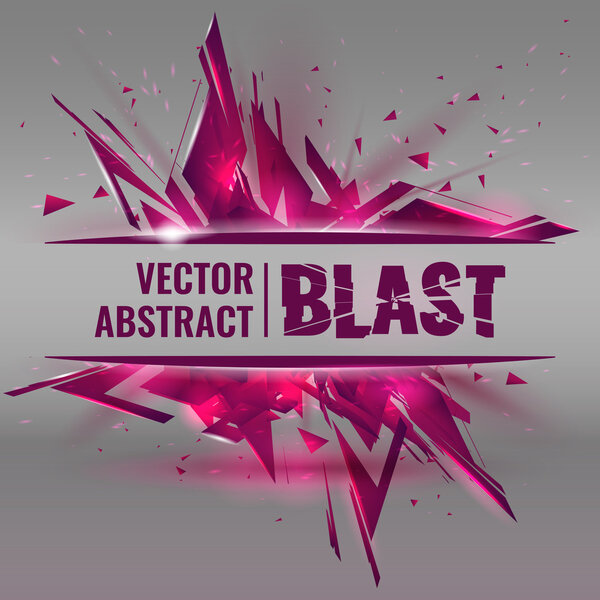 Vector illustration of an abstract explosion.