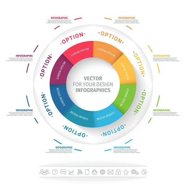 Infographics διανυσματικά εικονογράφηση. — Διανυσματικό Αρχείο